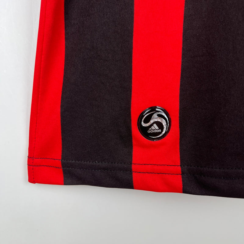 Camisa Milan Away 2008/09 - Adidas Retrô Masculina - Branca/Vermelha