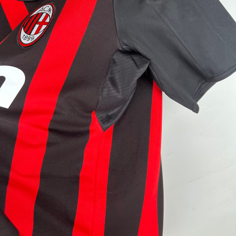 Camisa Milan Away 2008/09 - Adidas Retrô Masculina - Branca/Vermelha