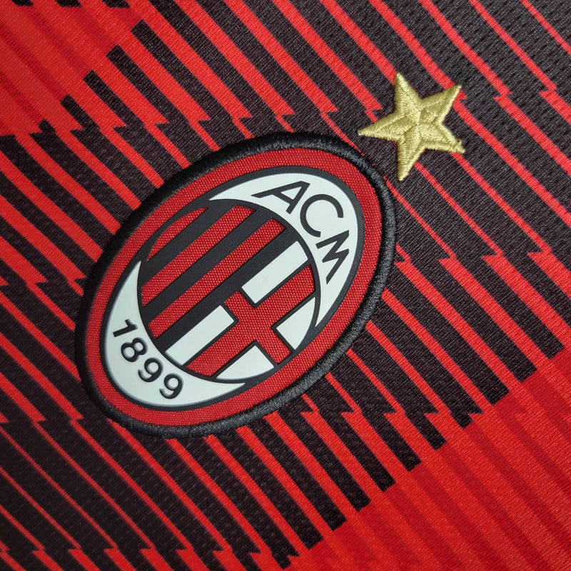 Camisa AC Milan Home 2023/24 - Puma Torcedor Masculina - Vermelha/Preta