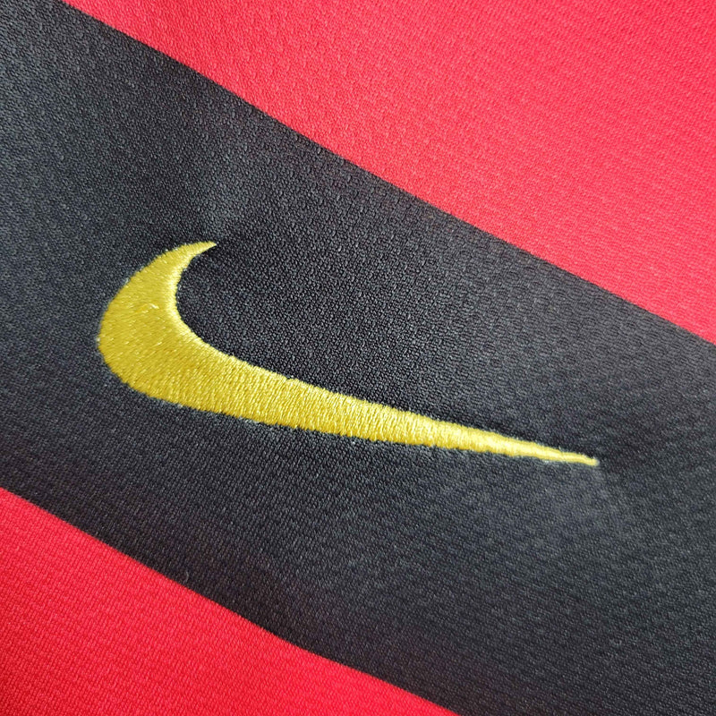 Camisa Flamengo Home  2008/09 - Nike Retrô Masculina - Vermelha/Preta