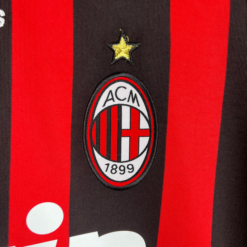 Camisa Milan Away 2008/09 - Adidas Retrô Masculina - Branca/Vermelha
