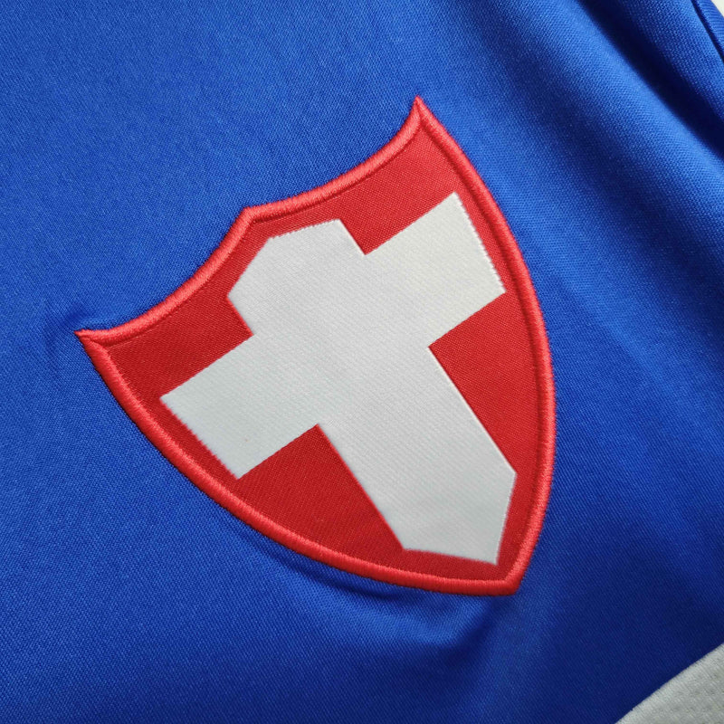 Camisa Manga Longa Palmeiras 2019/20 - Adidas Retrô Masculina - Azul/Brancab