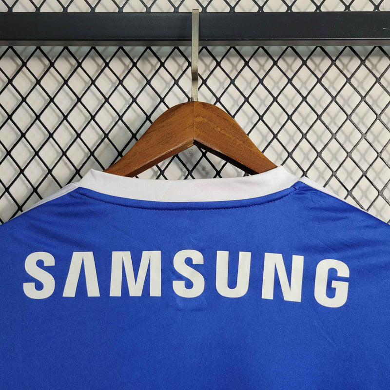 Camisa Manga Longa Palmeiras 2019/20 - Adidas Retrô Masculina - Azul/Brancab