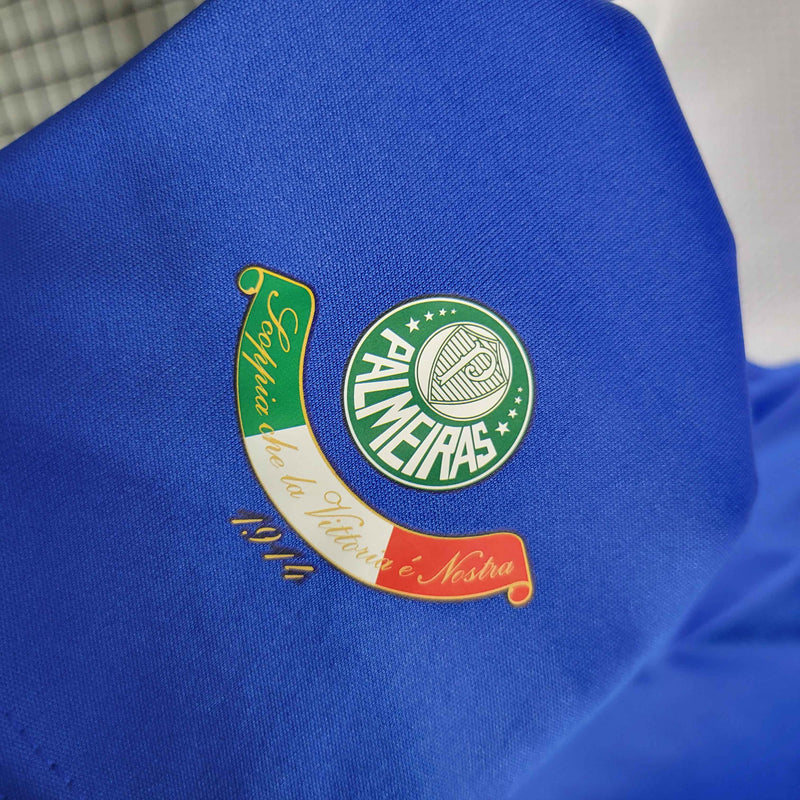 Camisa Manga Longa Palmeiras 2019/20 - Adidas Retrô Masculina - Azul/Brancab