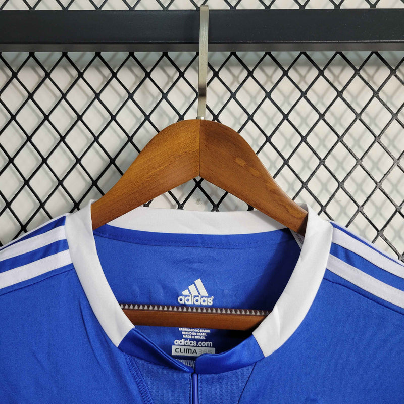 Camisa Manga Longa Palmeiras 2019/20 - Adidas Retrô Masculina - Azul/Brancab
