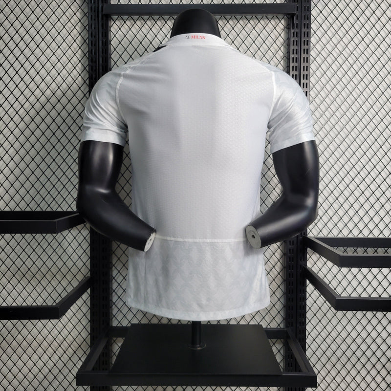 Camisa Milan Away 2023/24 - Puma Jogador Masculina - Branca/Preta
