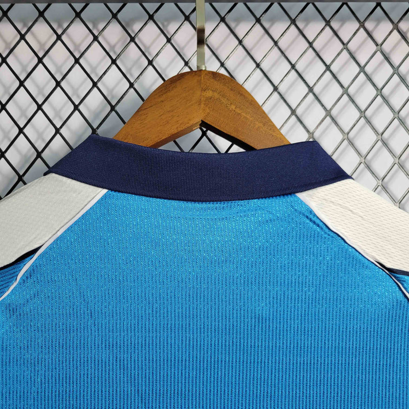 Camisa Manchester City Home 1999/01 - Sportif Retrô Masculina - Azul/Branca