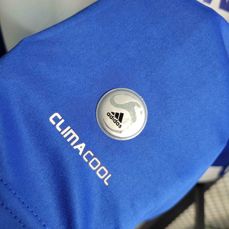 Camisa Manga Longa Palmeiras 2019/20 - Adidas Retrô Masculina - Azul/Brancab