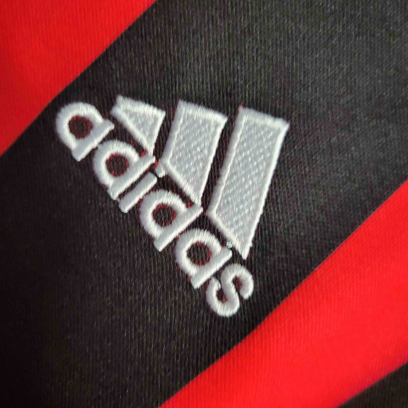 Camisa Milan Home 2006/07 - Adidas Retrô Masculina - Vermelha/Preta