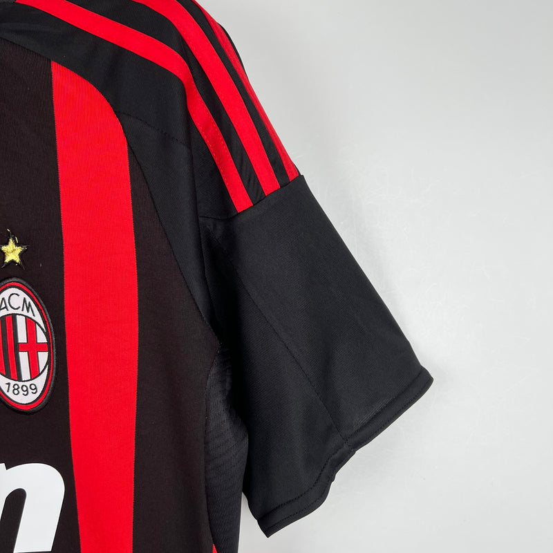 Camisa Milan Away 2008/09 - Adidas Retrô Masculina - Branca/Vermelha