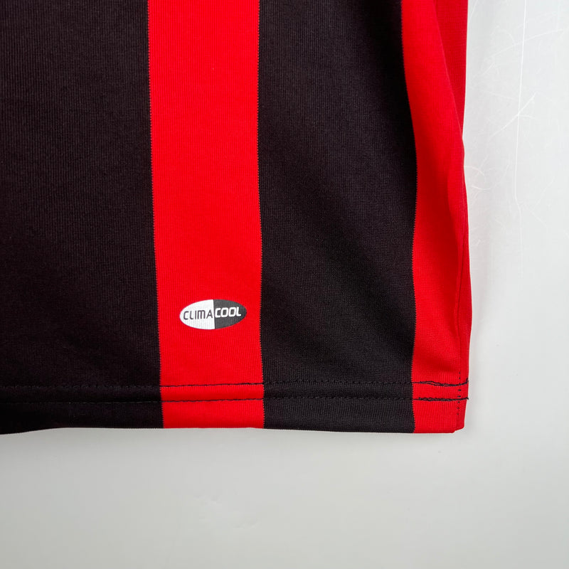 Camisa Milan Away 2008/09 - Adidas Retrô Masculina - Branca/Vermelha