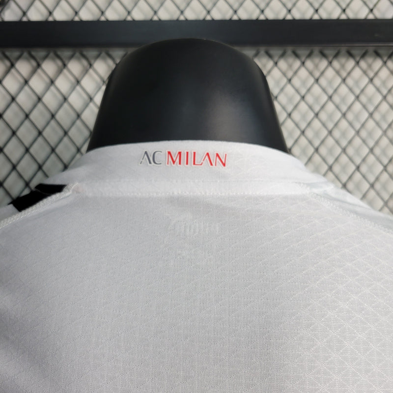 Camisa Milan Away 2023/24 - Puma Jogador Masculina - Branca/Preta