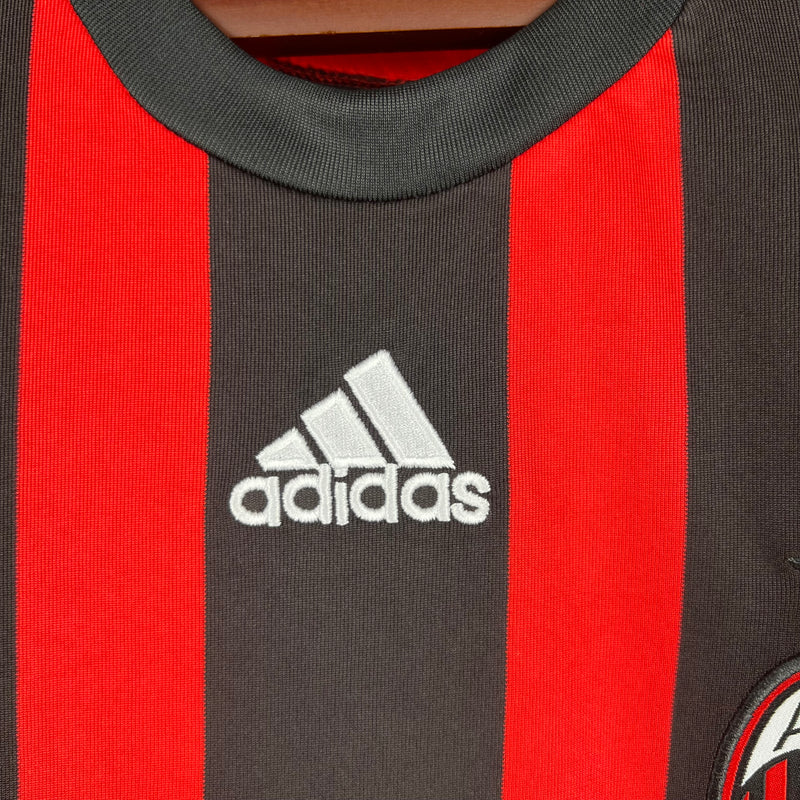 Camisa Milan Away 2008/09 - Adidas Retrô Masculina - Branca/Vermelha