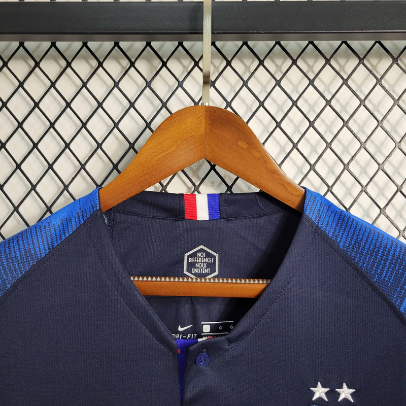 Camisa Seleção França Manga Longa Home 2018/19 - Nike Retrô Masculina - Azul