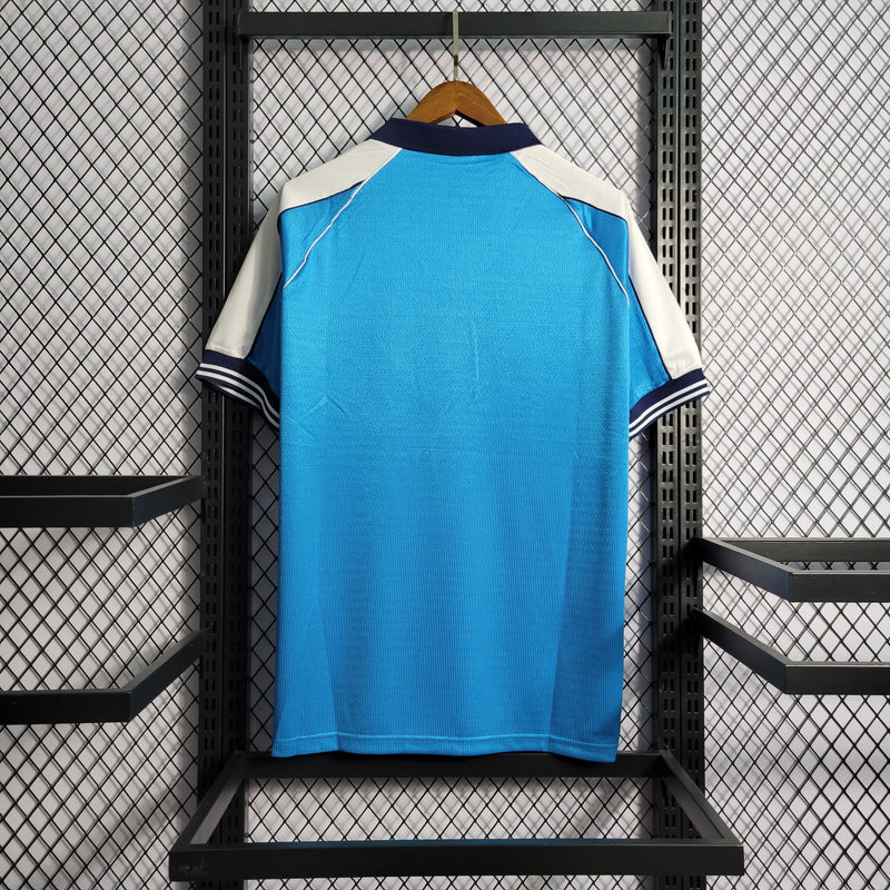 Camisa Manchester City Home 1999/01 - Sportif Retrô Masculina - Azul/Branca