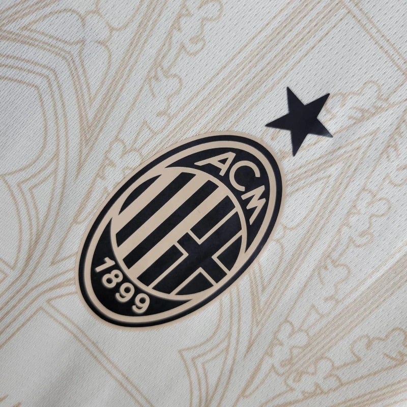 Camisa Milan Edição Especial Black 2024/25 - Puma Torcedor Masculina - Bege/Preta