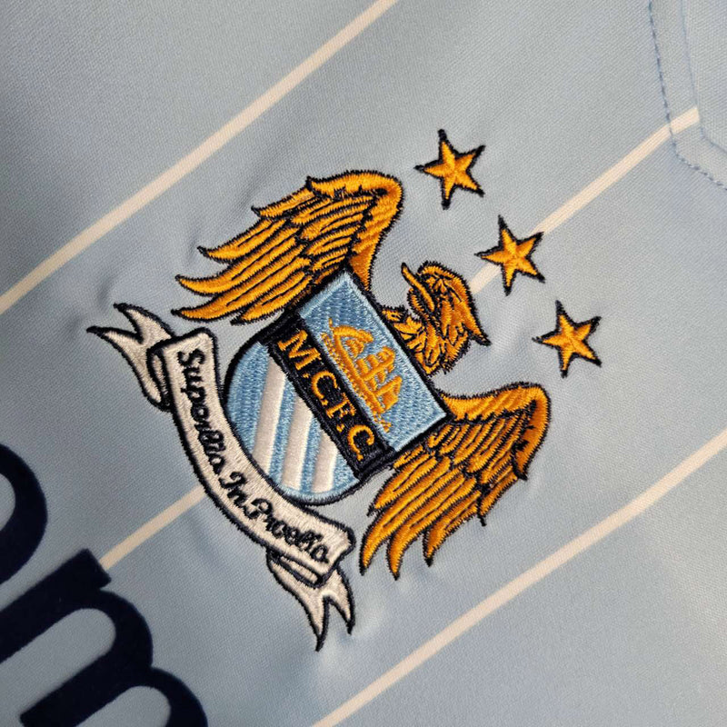 Camisa Manchester City Home 2008/09 - Sportif Retrô Masculina - Azul/Branca