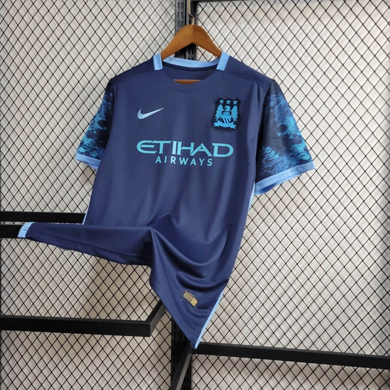Camisa Manchester City Away 2015/16 - Nike Retrô Masculina - Azul