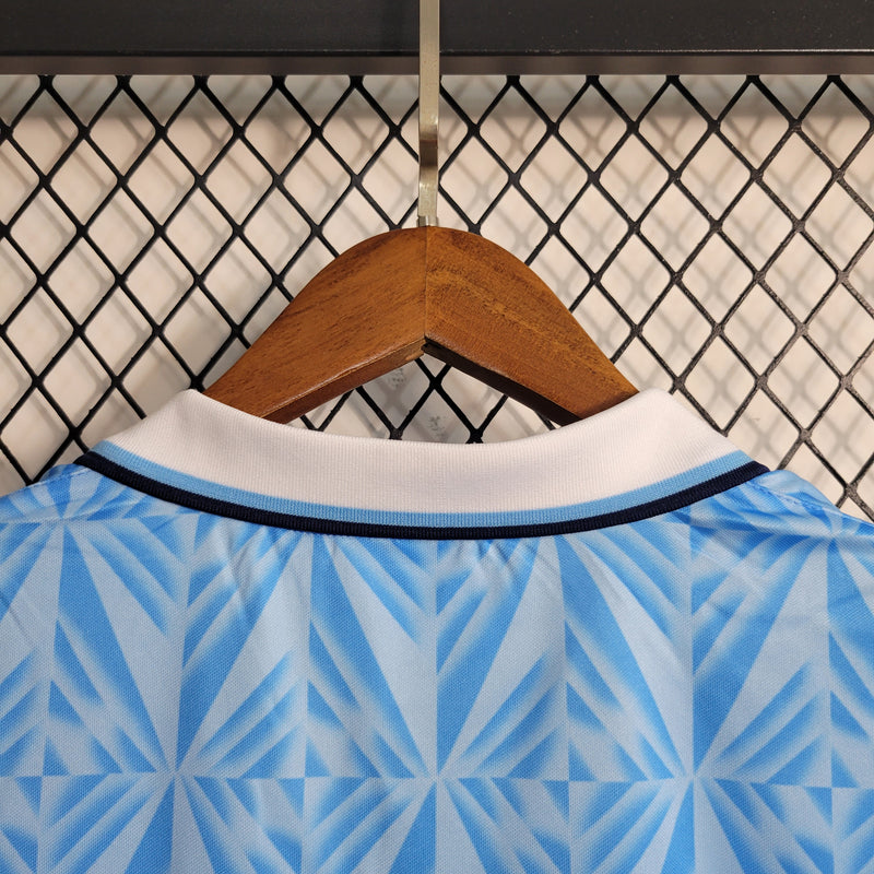 Camisa Lazio Home 1991 - Umbro Retrô Masculina - Azul/Branca