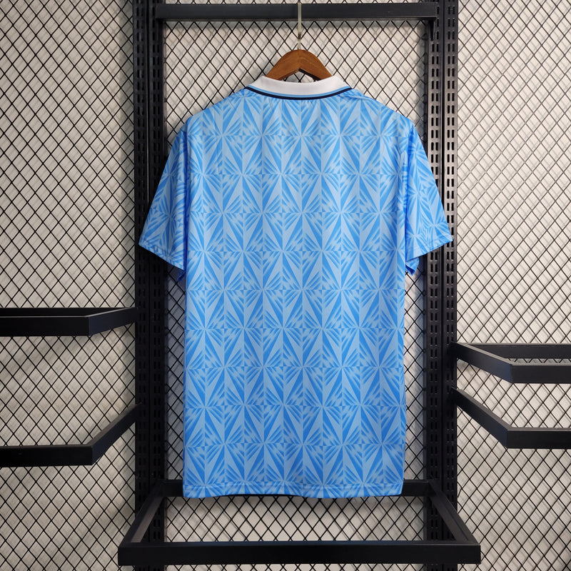 Camisa Lazio Home 1991 - Umbro Retrô Masculina - Azul/Branca