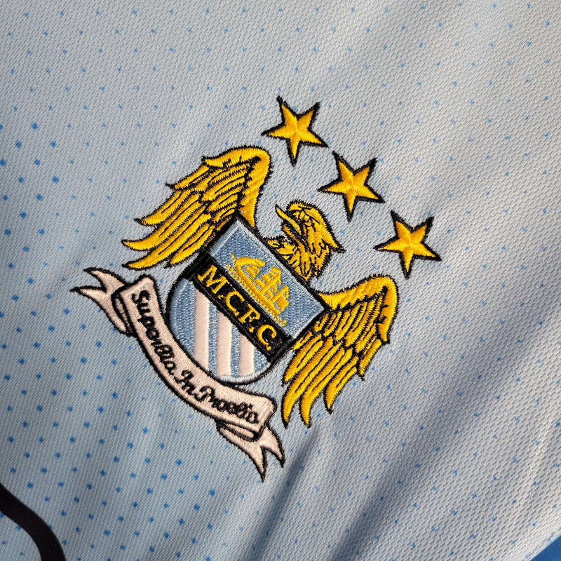 Camisa Manchester City Home 2011/12 - Umbro Retrô Masculina - Azul/Branca