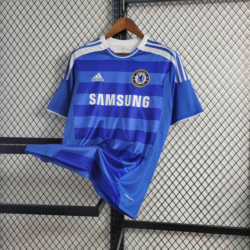Camisa Chelsea Home 2012 - Adidas Retrô Masculina - Azul/Branca