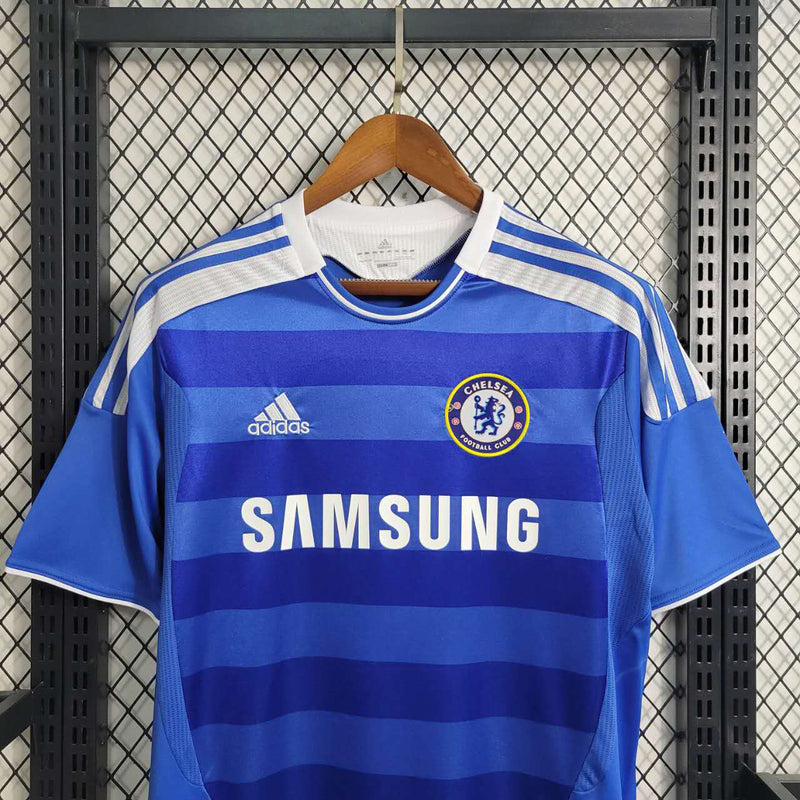 Camisa Chelsea Home 2012 - Adidas Retrô Masculina - Azul/Branca