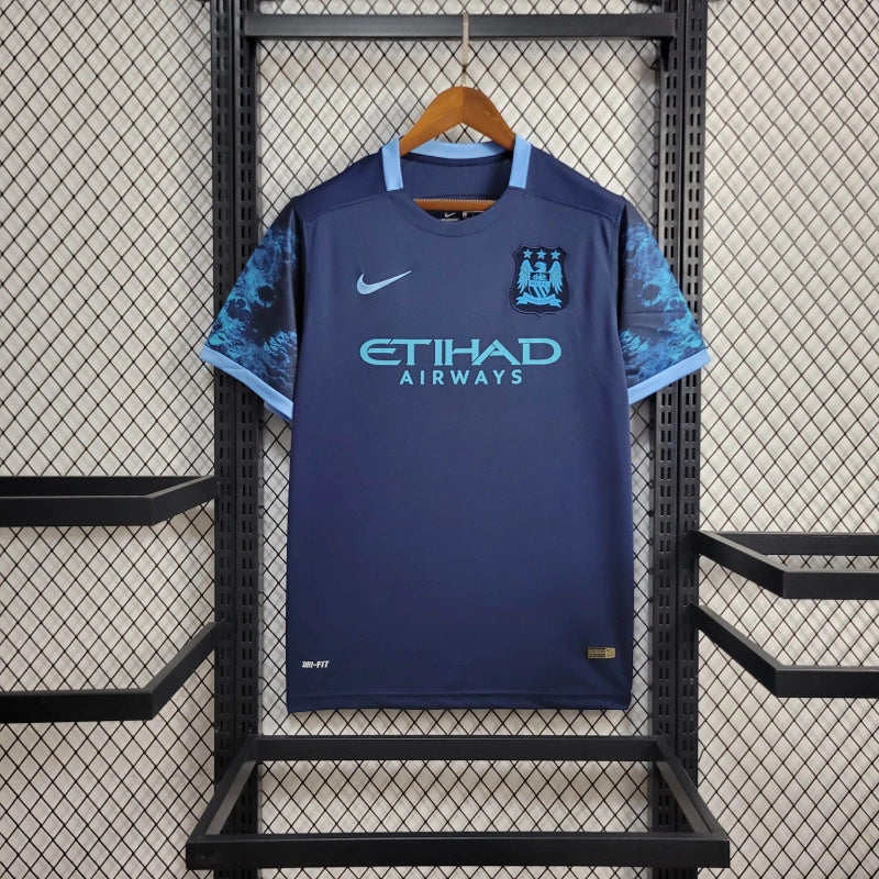 Camisa Manchester City Away 2015/16 - Nike Retrô Masculina - Azul