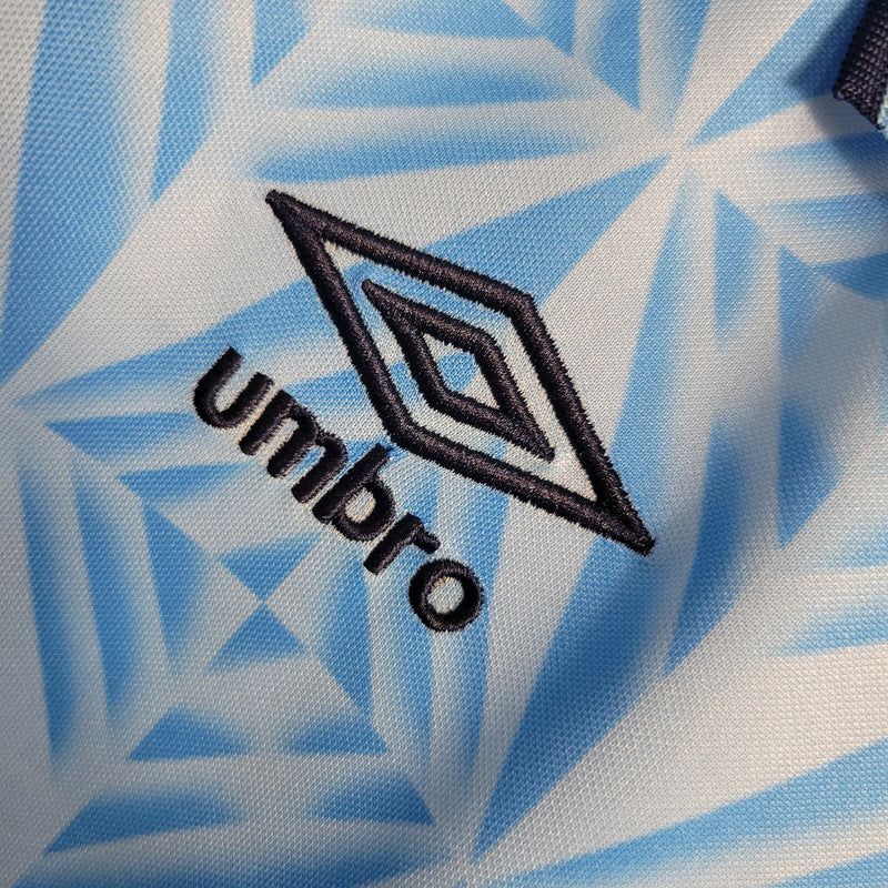 Camisa Lazio Home 1991 - Umbro Retrô Masculina - Azul/Branca