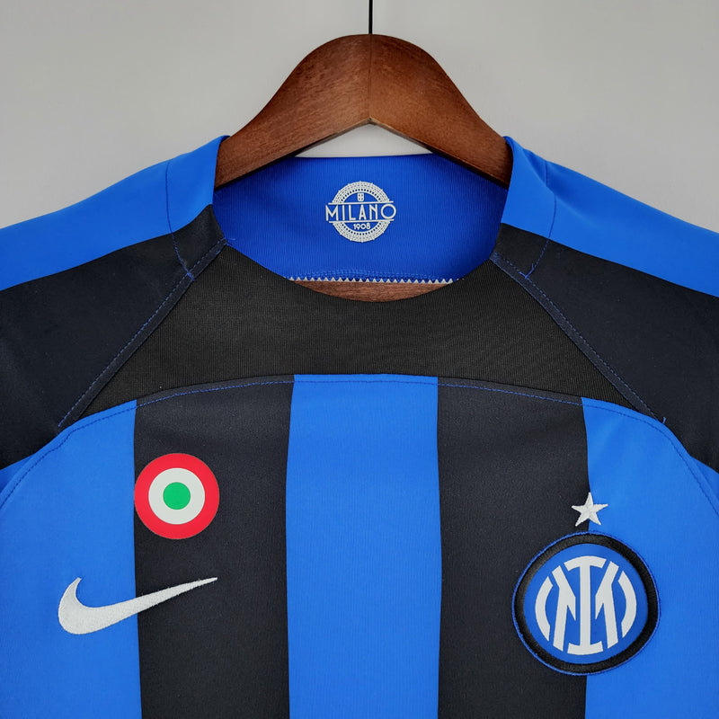 Camisa Inter de Milão Home 2022/23 - Nike Torcedor Masculina - Azul/Preta