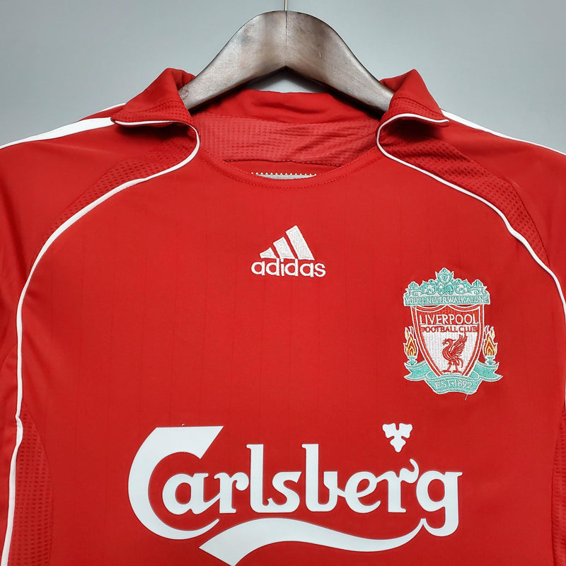 Camisa Liverpool Home 2006/07 - Adidas Retrô Masculina - Vermelha/Branca