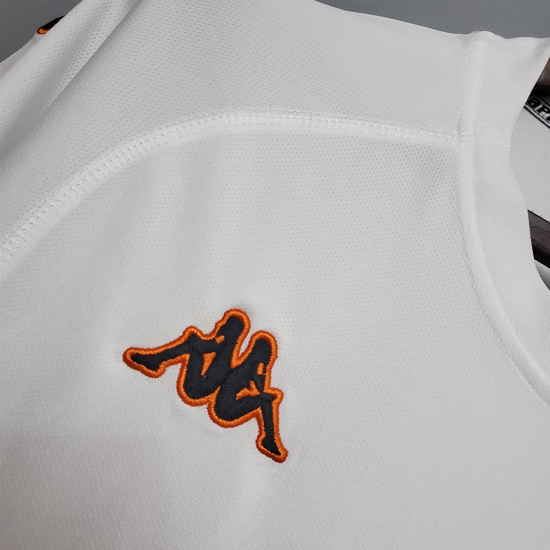 Camisa Roma Away 2001 - Kappa Retrô Masculina - Branca/Vermelha