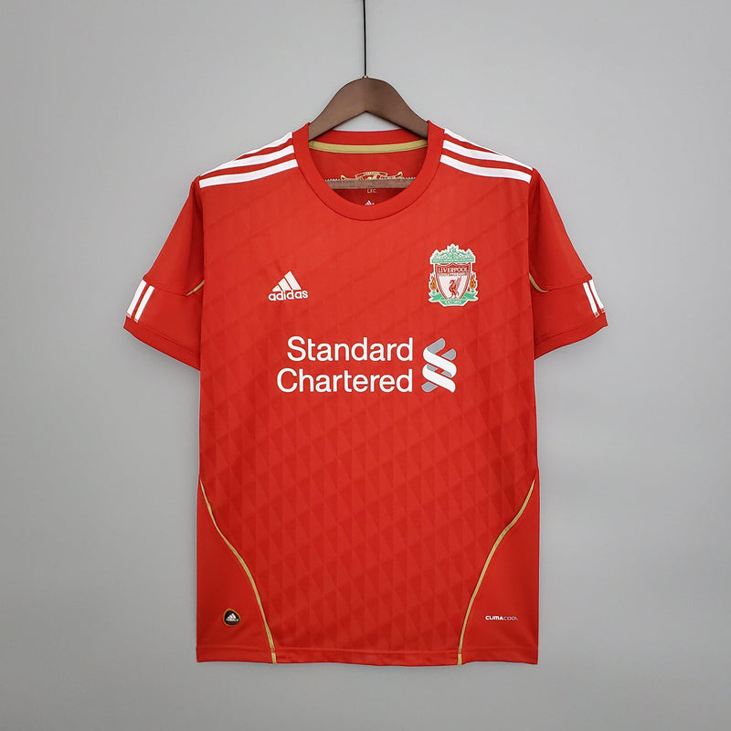 Camisa Liverpool Home 2010/11 - Adidas Retrô Masculina - Vermelha/Branca