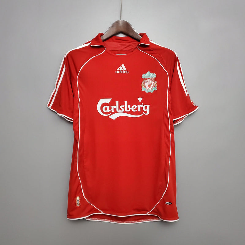 Camisa Liverpool Home 2006/07 - Adidas Retrô Masculina - Vermelha/Branca
