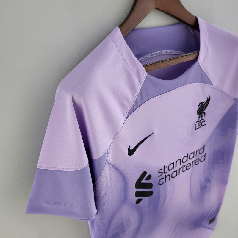 Camisa Liverpool Goleiro 2022/23 - Nike Torcedor Masculina - Roxa