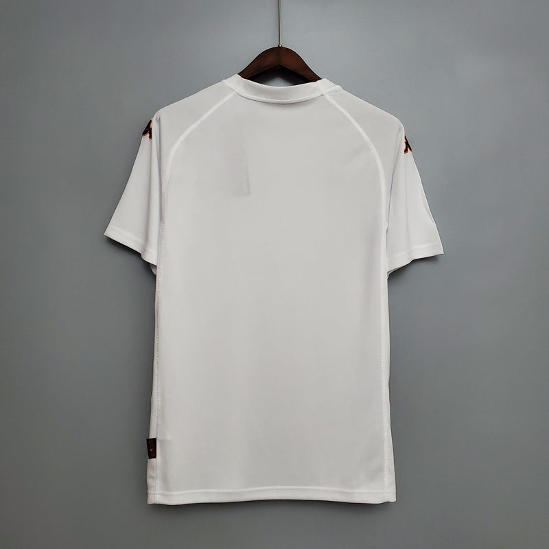 Camisa Roma Away 2001 - Kappa Retrô Masculina - Branca/Vermelha