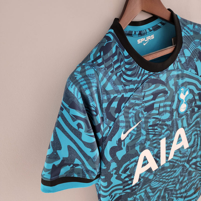 Camisa Tottenham Away 2022/23 - Nike Torcedor Masculina - Azul/Branca