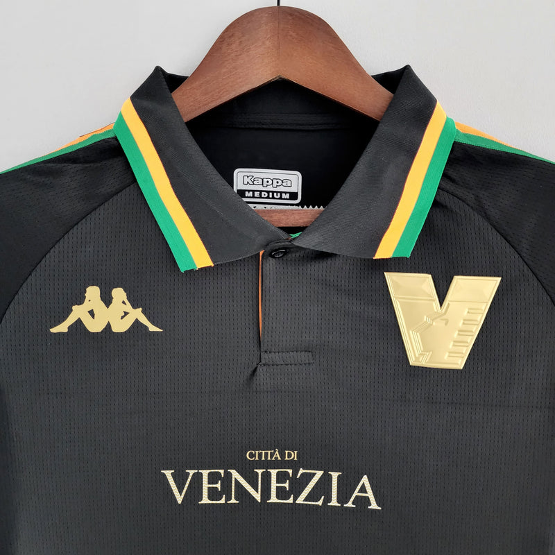 Camisa Venezia Home 2022/23 - Kappa Torcedor Masculina - Preta/Dorada