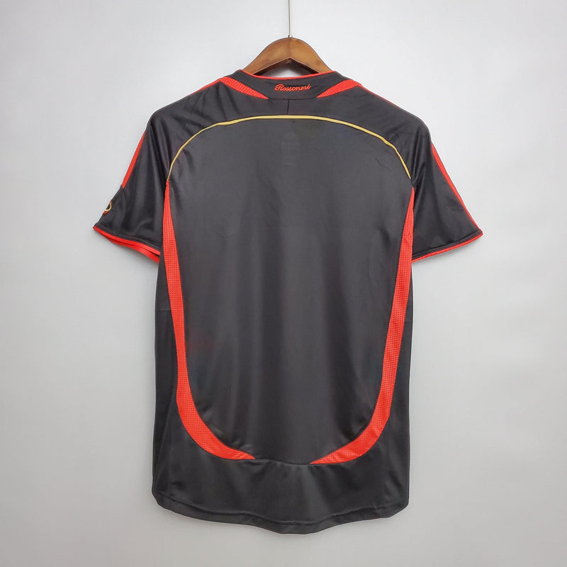 Camisa Milan III 2006/07 - Adidas Retrô Masculina - Preta/Vermelha