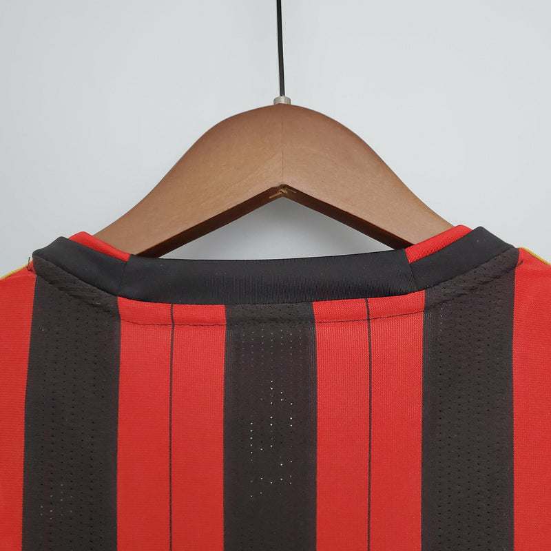 Camisa Milan Home 2013/14 - Adidas Retrô Masculina - Vermelha/Preta