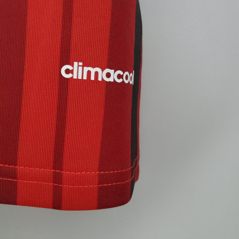Camisa Milan Home 2014/15 - Adidas Retrô Masculina - Vermelha/Preta