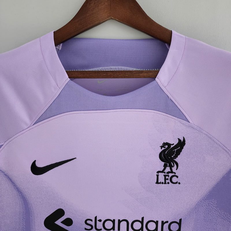Camisa Liverpool Goleiro 2022/23 - Nike Torcedor Masculina - Roxa