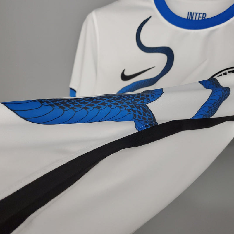 Camisa Inter de Milão Away 2021/22 - Nike Torcedor Masculina - Branca/Azul
