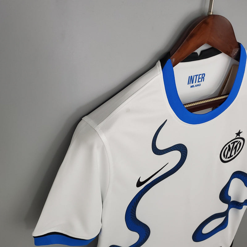 Camisa Inter de Milão Away 2021/22 - Nike Torcedor Masculina - Branca/Azul