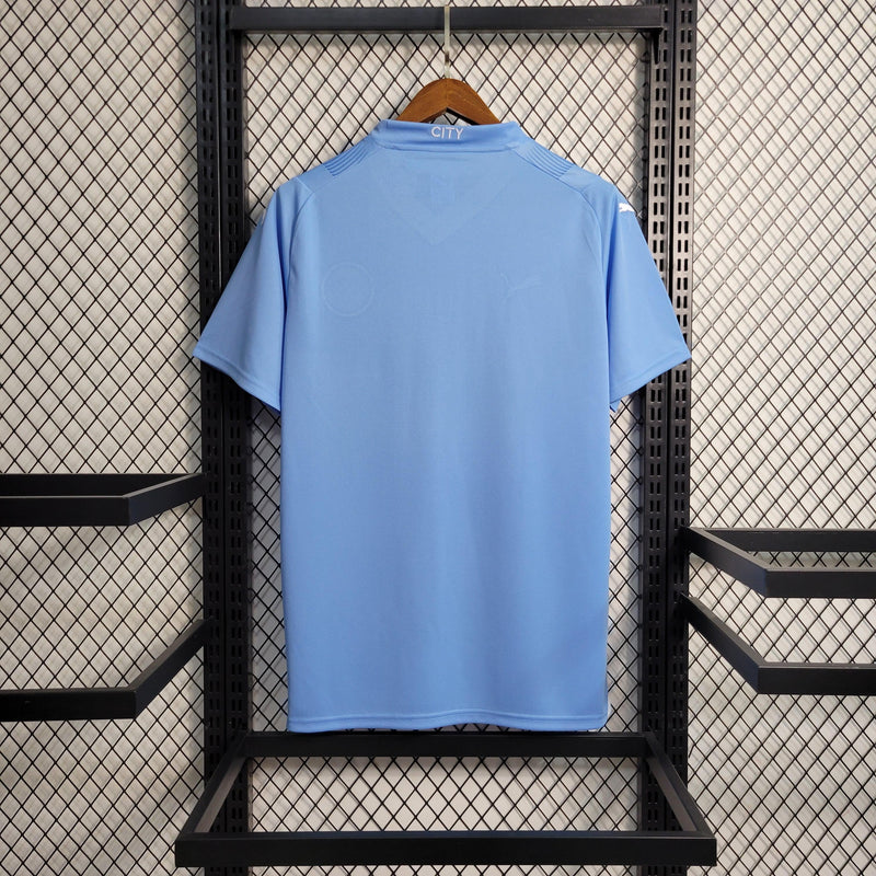 Camisa Manchester City Home 2023/24 - Puma Torcedor Masculina - Azul/Branca