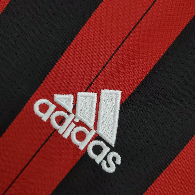Camisa Milan Home 2013/14 - Adidas Retrô Masculina - Vermelha/Preta