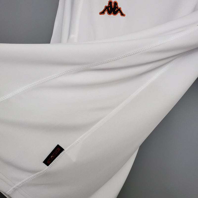 Camisa Roma Away 2001 - Kappa Retrô Masculina - Branca/Vermelha