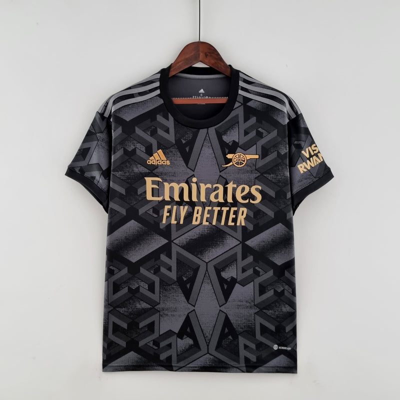 Camisa Arsenal Away 2022/23 - Adidas Torcedor Masculina - Preta/Dorada