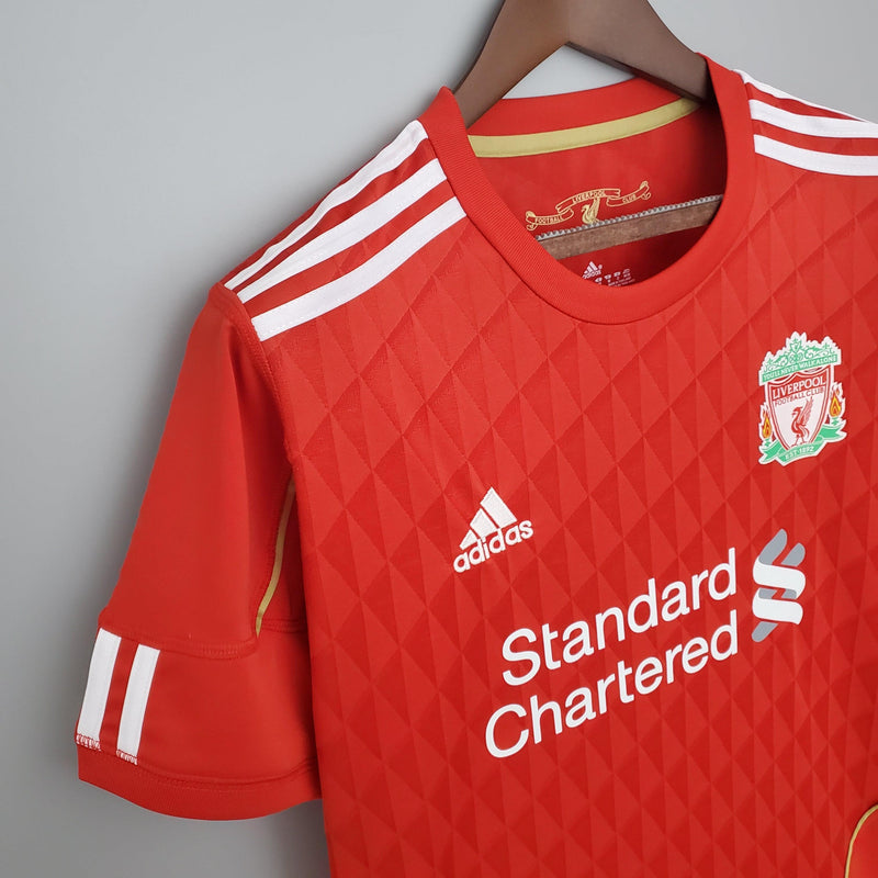 Camisa Liverpool Home 2010/11 - Adidas Retrô Masculina - Vermelha/Branca