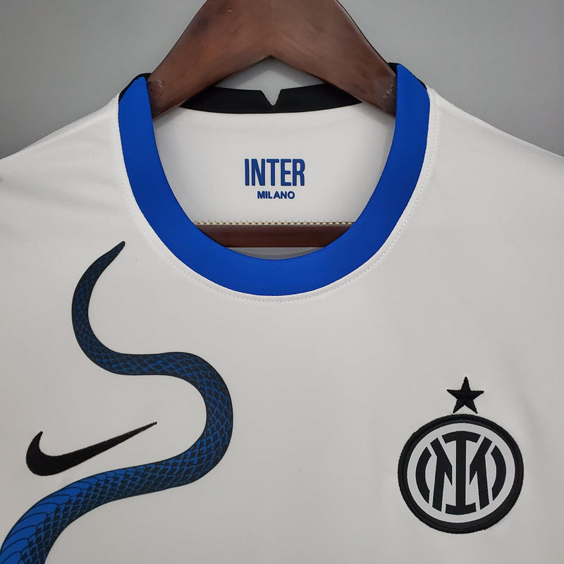 Camisa Inter de Milão Away 2021/22 - Nike Torcedor Masculina - Branca/Azul